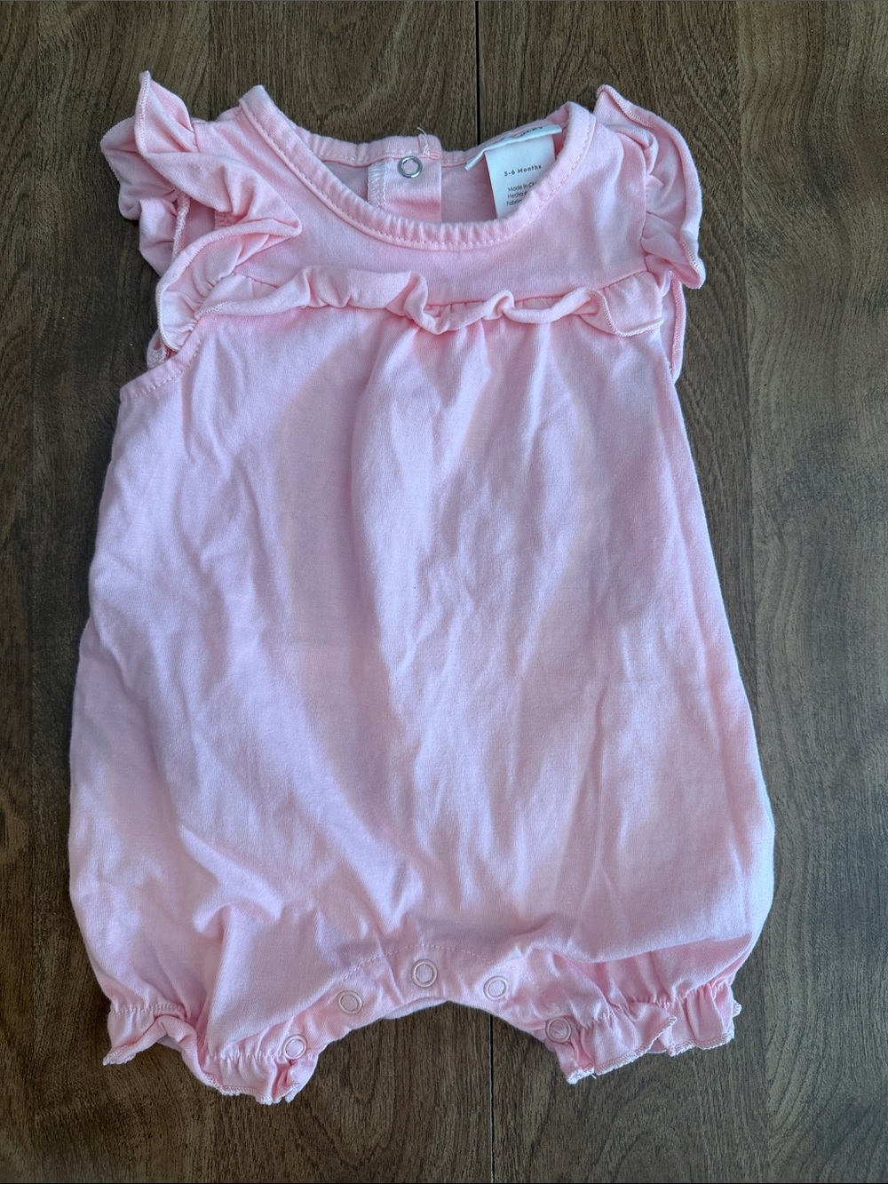 Laura Ashley - Pink Ruffle Baby Bubble Romper